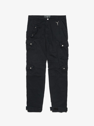Balenciaga Black Cotton Distressed Jeans