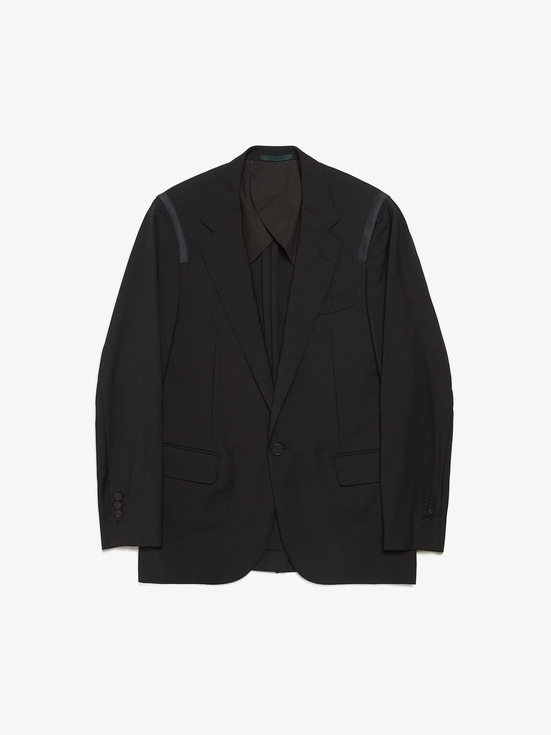 VIP【関税送料無料】希少 LANVIN BLACK WOOL BLAZER Lanvin Black Wool Blazer Jacket