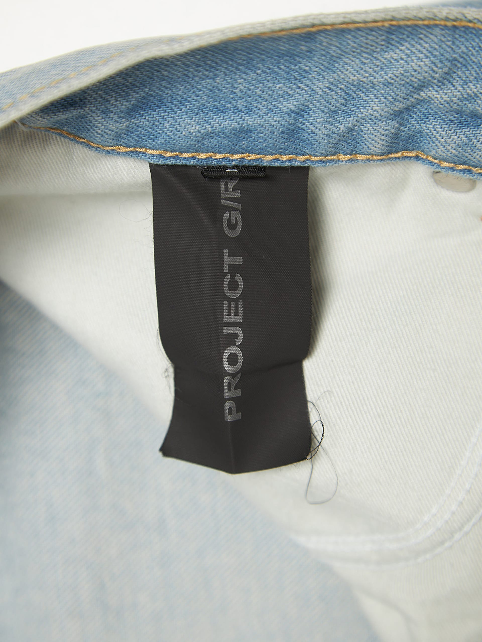 Project GR Blue Distressed Flare Jeans