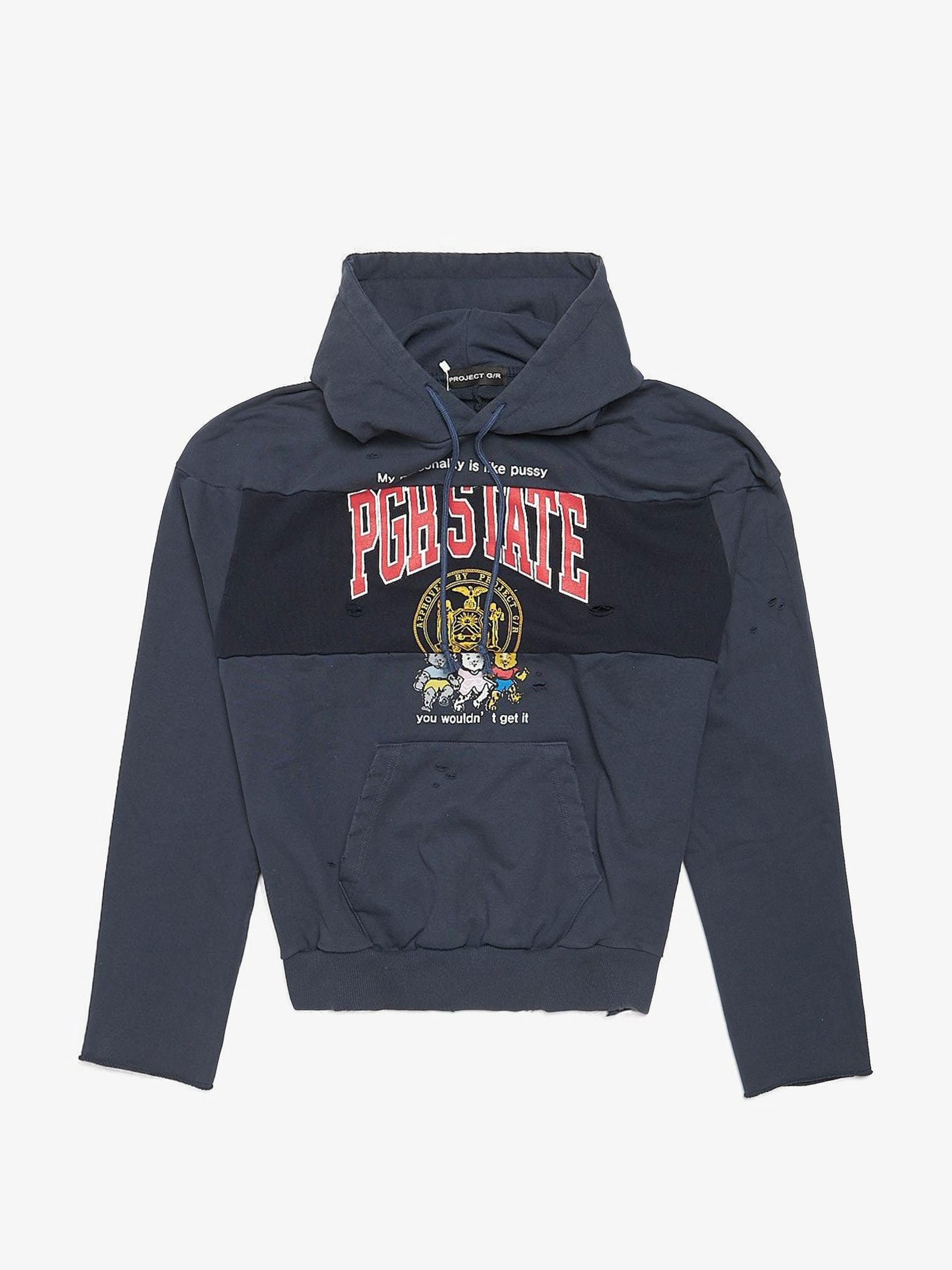 PROJECT G/R REWORKED SPORT HOODIE / NVY 要在庫確認 Project GR Navy Reworked Sport Hoodie