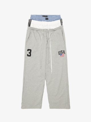 ウェア Project G/R 3 layered sweat pants GR Project GR 3 LAYERED SWEAT PANTS