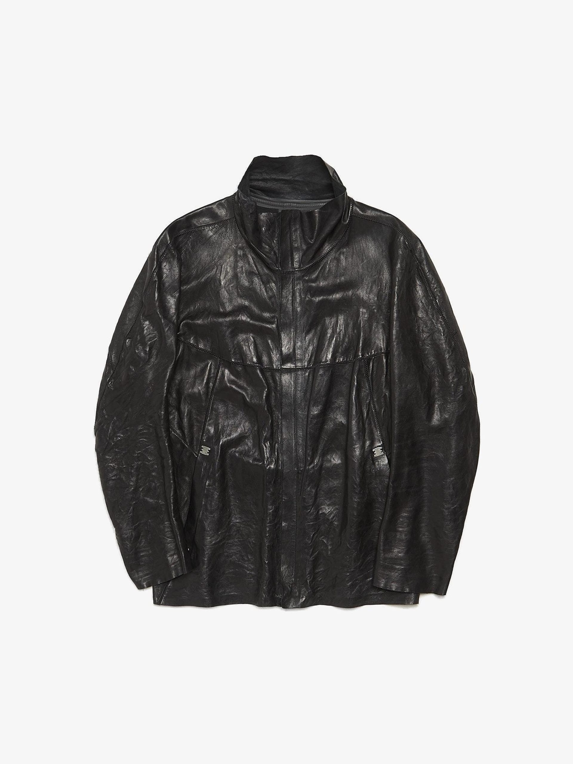 Isaac Sellam Experience Black Metal Back Seam Deatiled Zipped