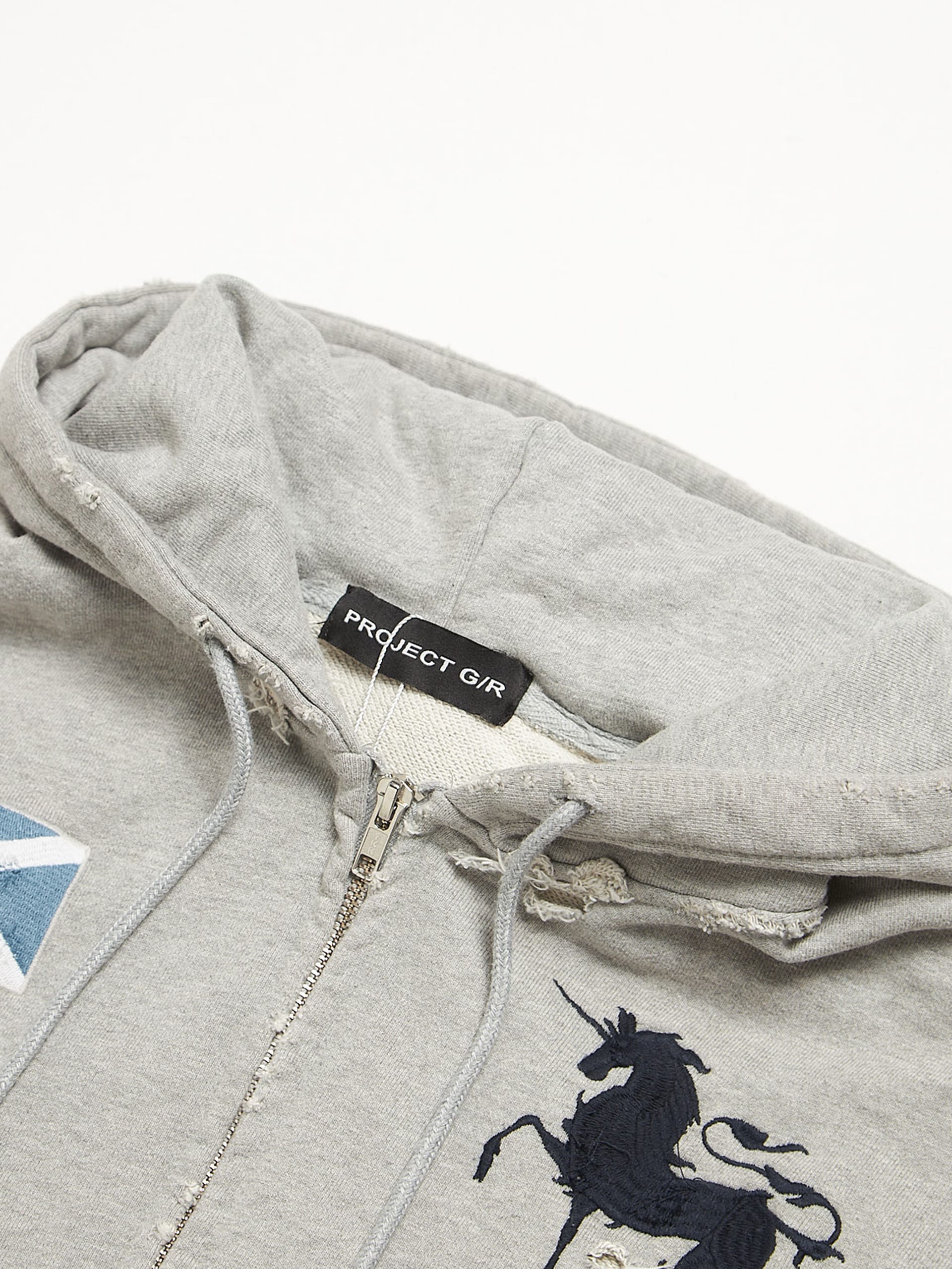 ★関税込★Project G/R★Cuntier Zip Hoodie★Melange Grey★ ☆関税込☆Project G/R☆Cuntier Zip Hoodie☆Melange Grey