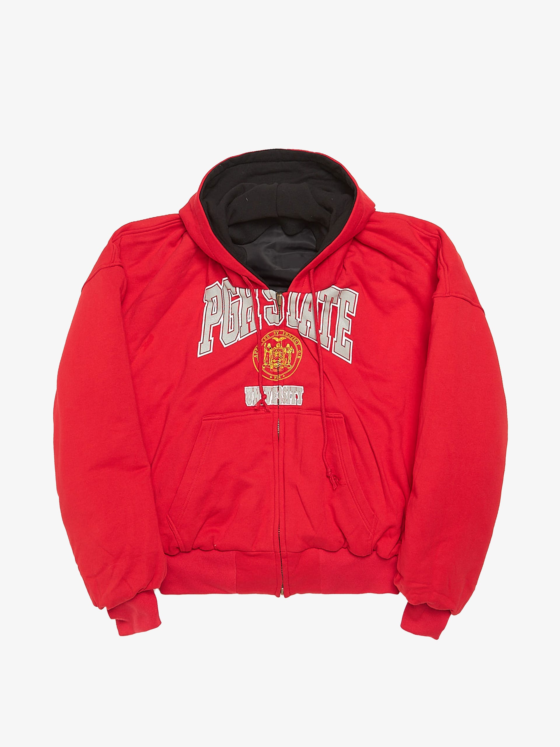 Project GR Black Red Reversible Hooded MA-1 Jacket Project GR Black Red Reversible Hooded MA-1 Jacket