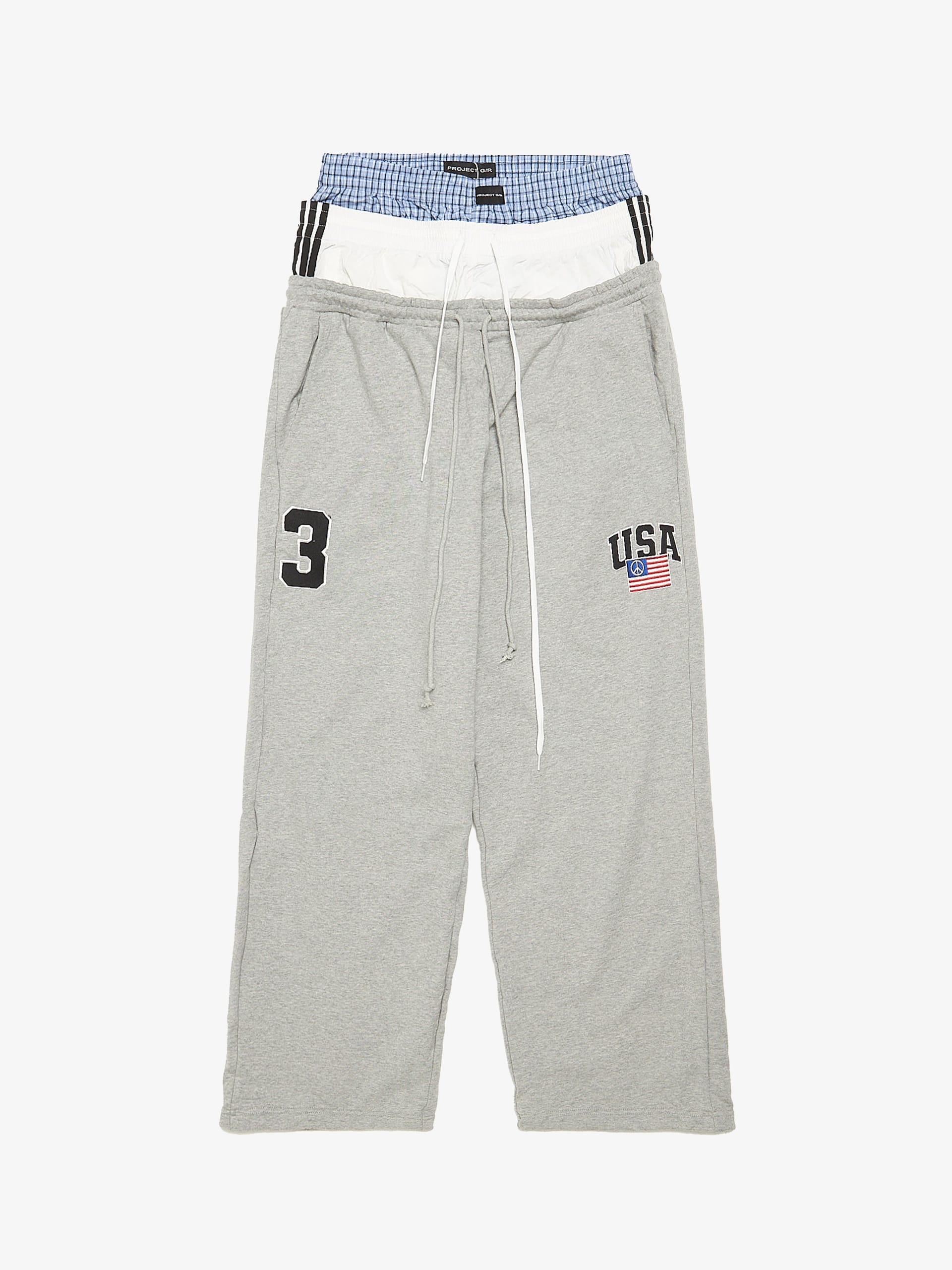 Project GR Gray 3 Layered Sweatpants