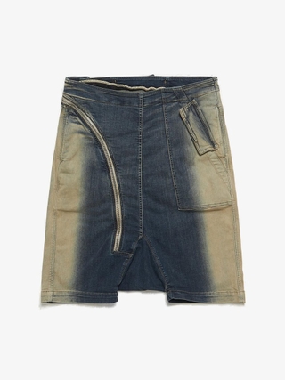 Rick Owens Drkshdw Black Jersey Trucker Cut Offs Cotton Shorts