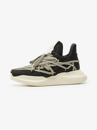 Rick Owens Drkshdw Black Insole Printed High Ramones Sneakers