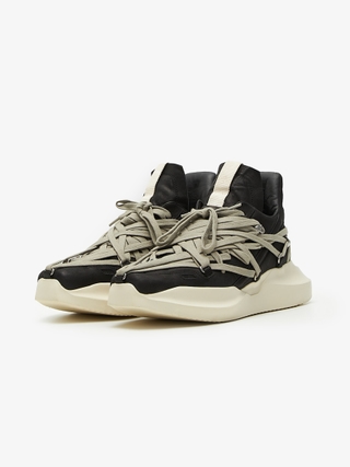 Rick Owens Drkshdw Faux Fur High Abstract Sneakers