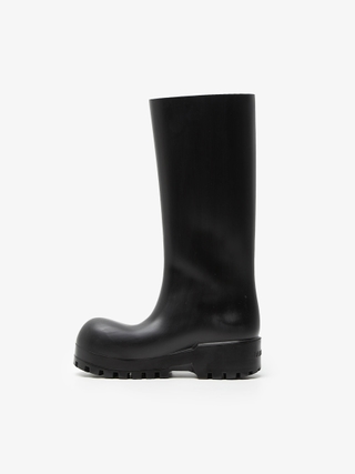 Balenciaga Black Trooper Leather Boots