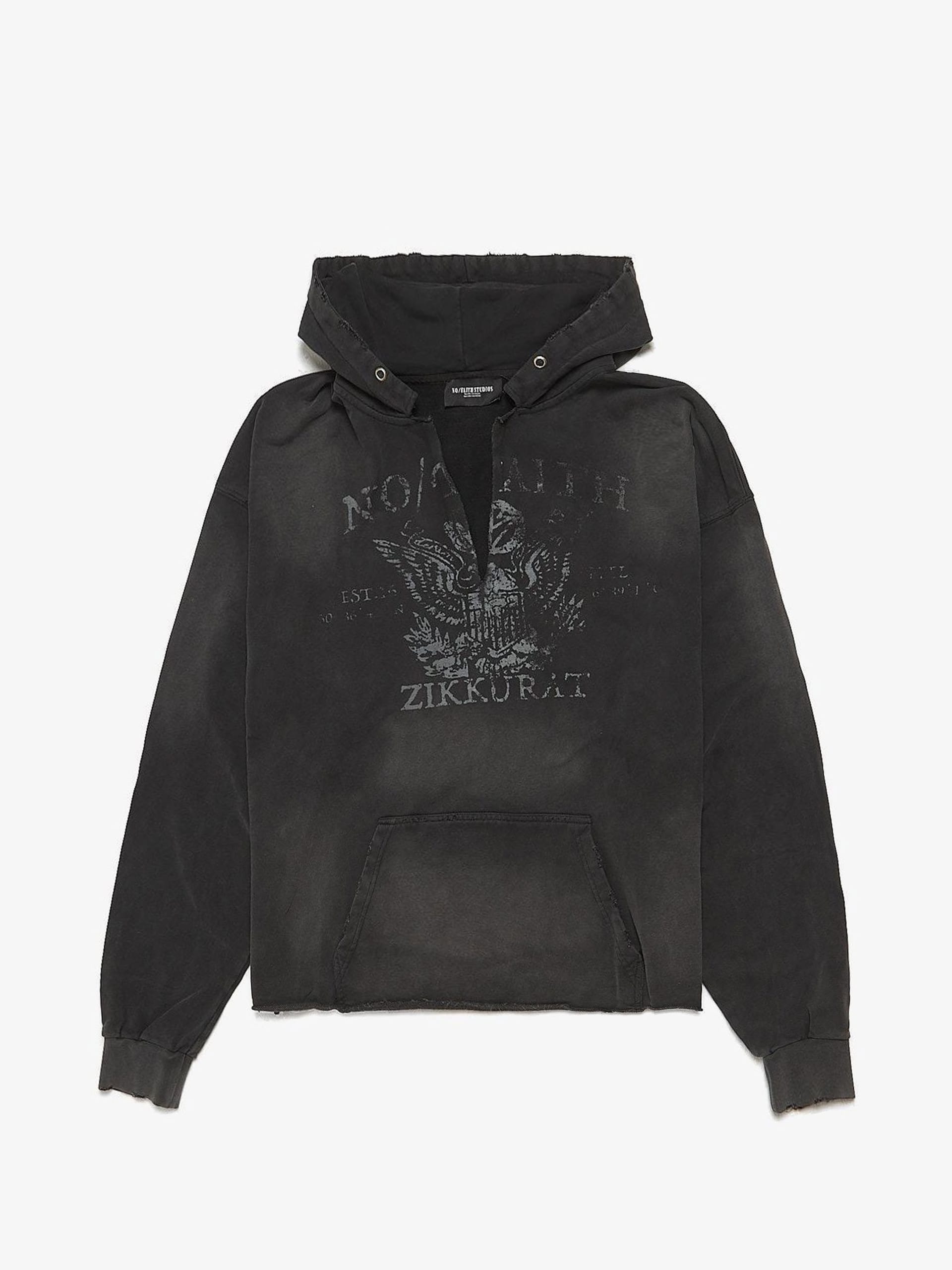 No Faith Studios Black Eagle Vintage Used Hoodie