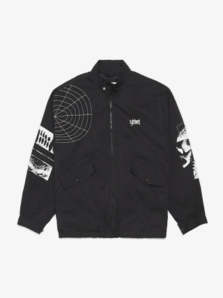 Dsquared2 Black Zipped Puffer Leather Jacket