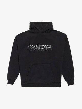 Vetements Motorhead パーカー ユニセックス Vetements Black Motorhead Patched Cotton Hoodie