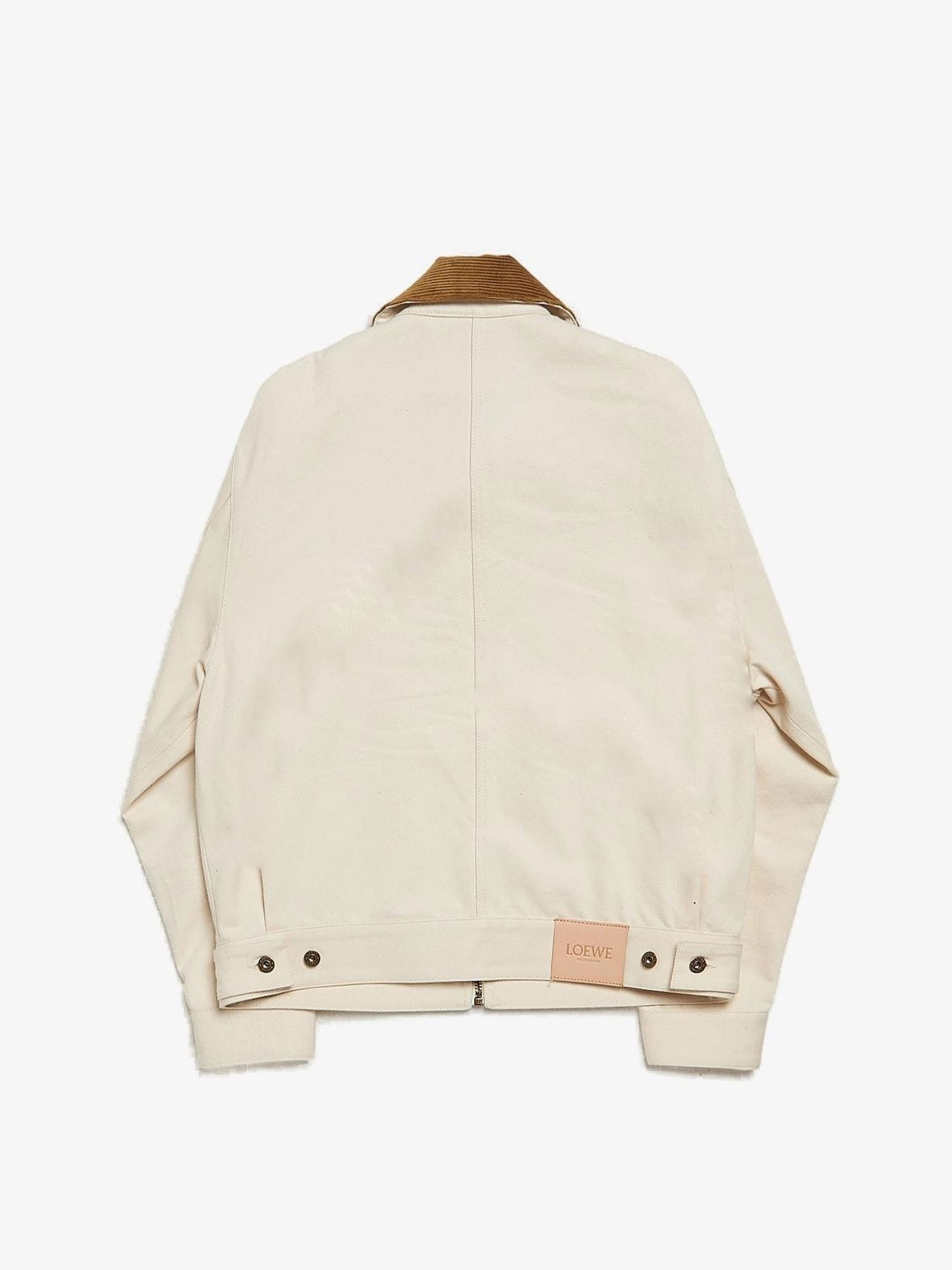 Loewe Beige Zipped Cotton Work Jacket