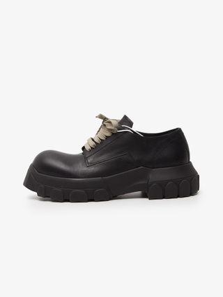 「たかの子」 rick owens goodyear boots 41 Rick Owens Black Goodyear Flex Combat Leather High Boots