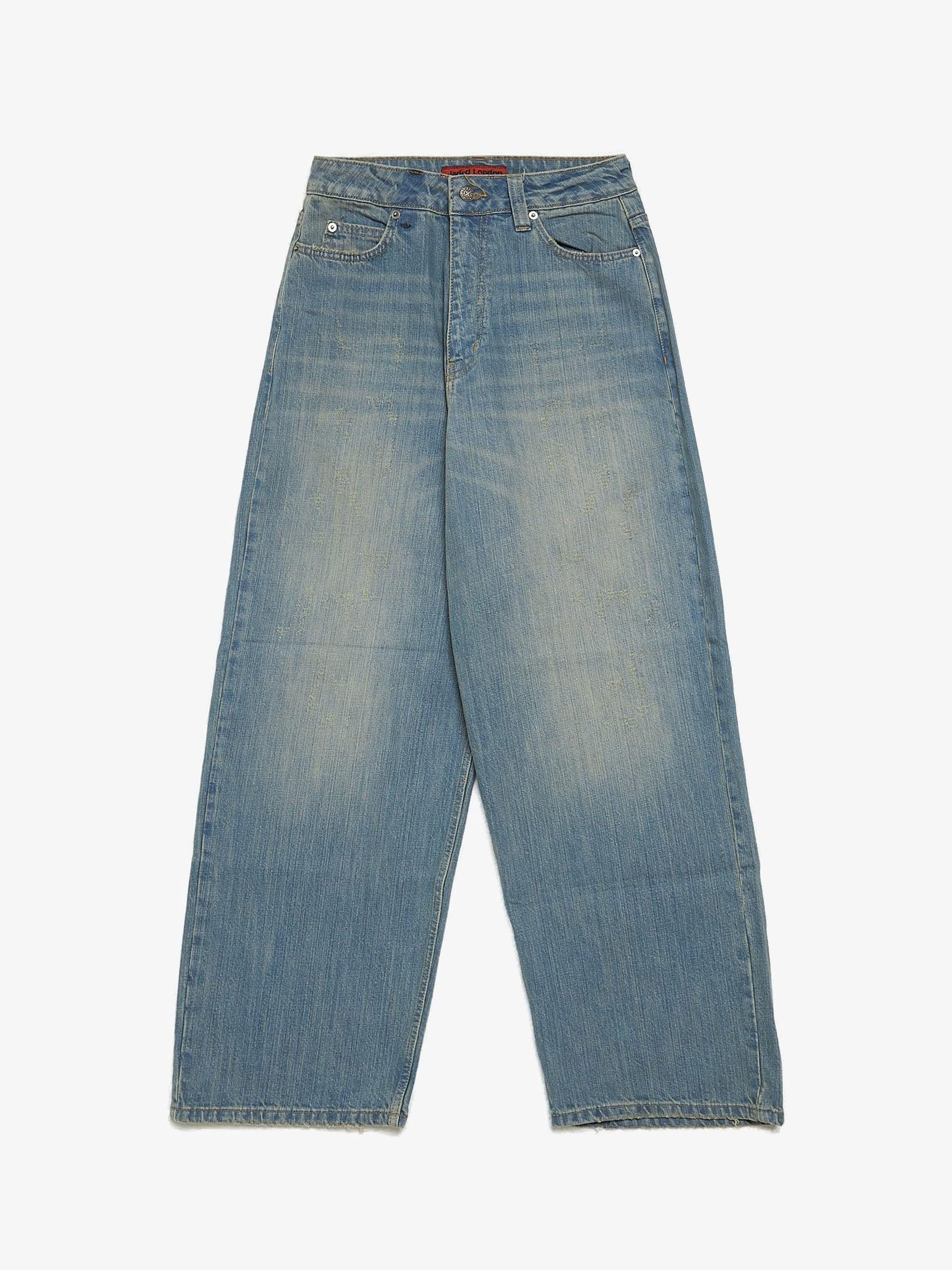 Jaded London Light Washed Slub XL Colossus Cotton Jeans