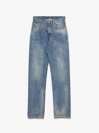 Rick Owens Drkshdw Washed Gray Detroit Cut Jeans