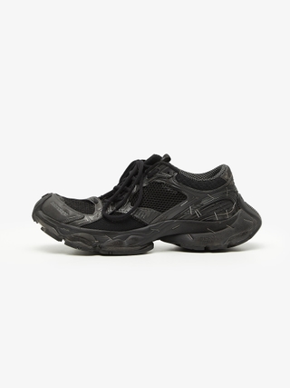Rick Owens Drkshdw Black Double Bumper High Sneakers