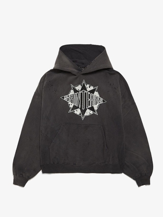 Project GR Two Faced Washed Hoodie - Washed Black