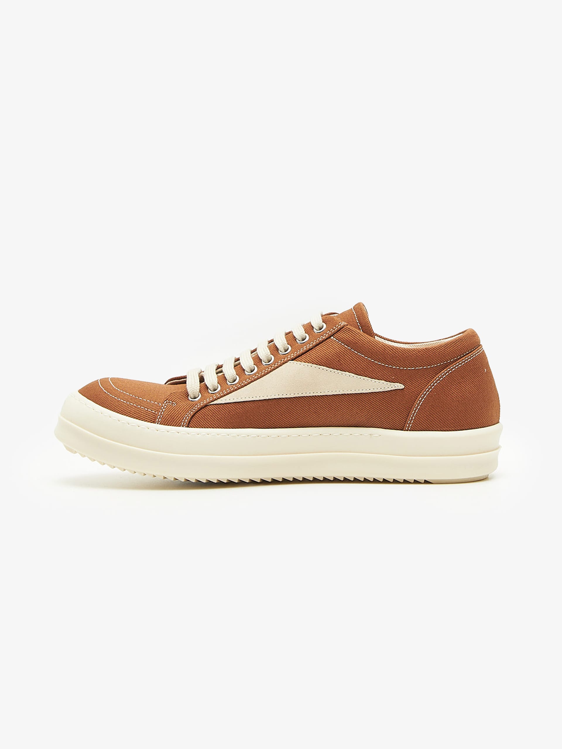 Rick Owens Drkshdw Brown Milk SS25 Hollywood Vintage Low Top