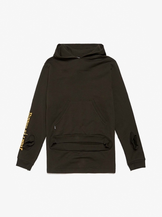 Project GR TGS Embroidered Washed Hoodie - Vintage Black