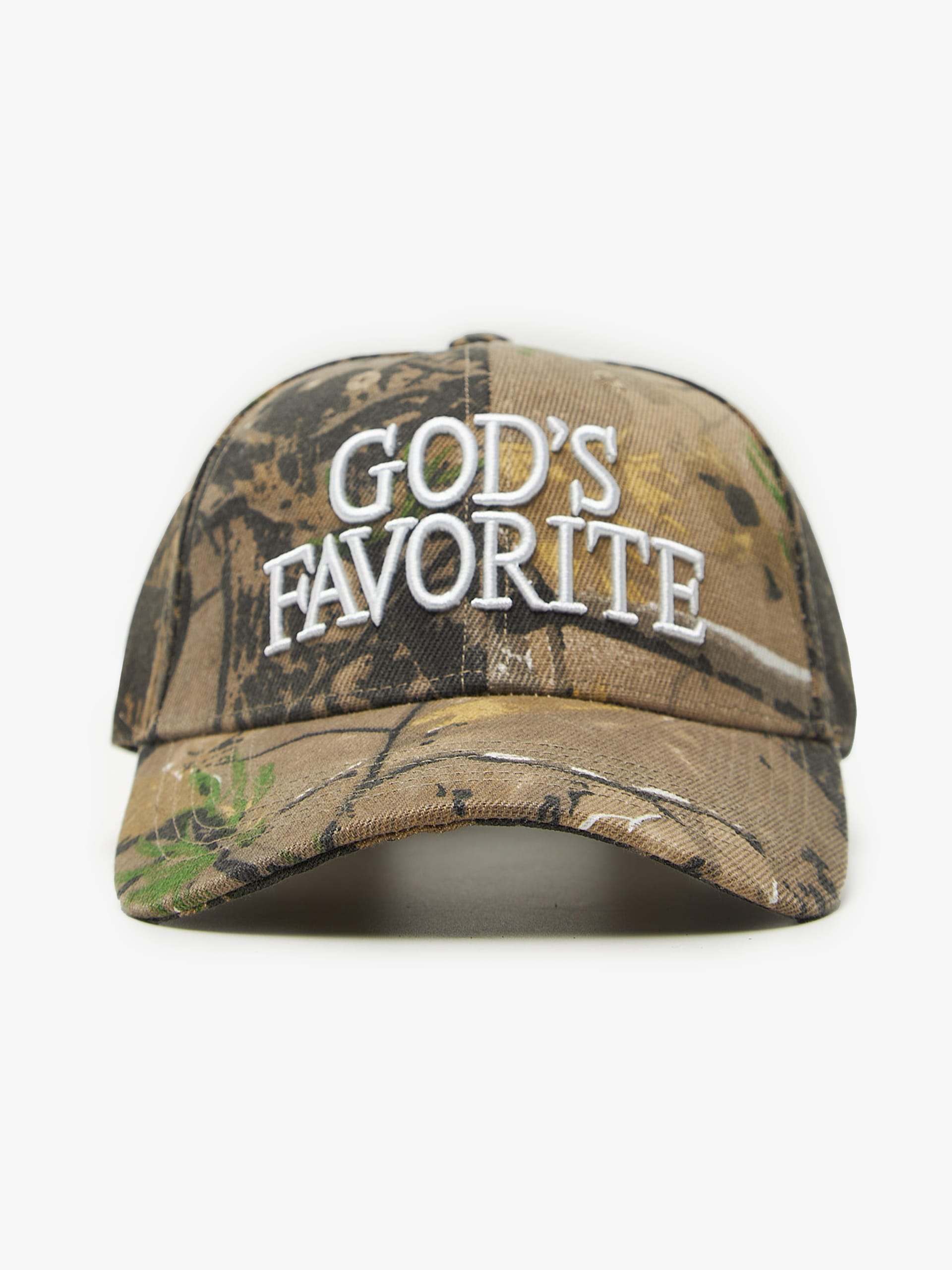Praying Camo Gods Favorite Embossed Cotton Cap