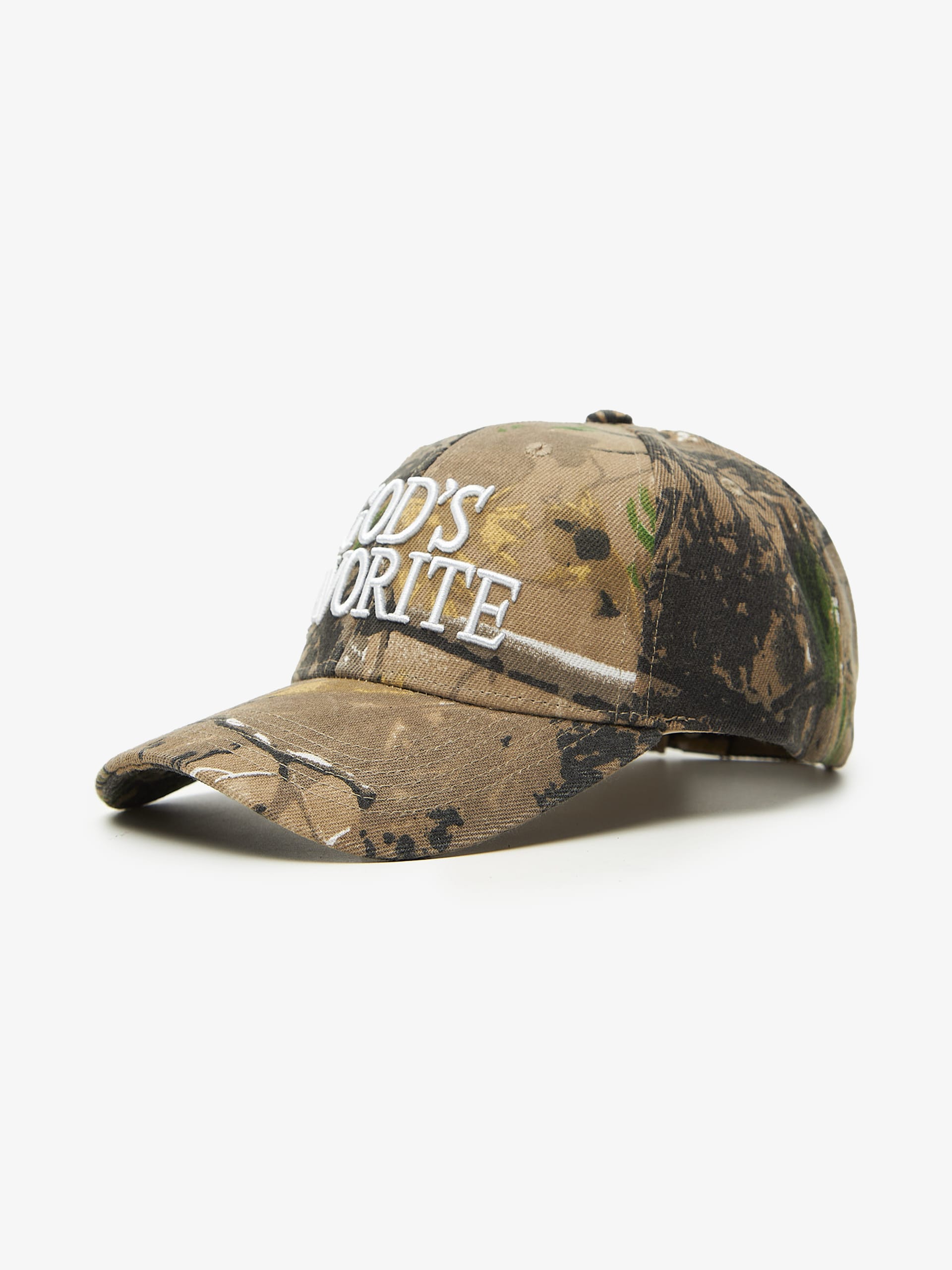 Praying Camo Gods Favorite Embossed Cotton Cap