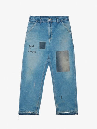 Project GR Two Faced Denim Pants - Blue