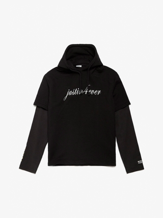【VETEMENTS】ブラック Skull l フーディ Vetements SS19 Vetements Name Patched Double Layer