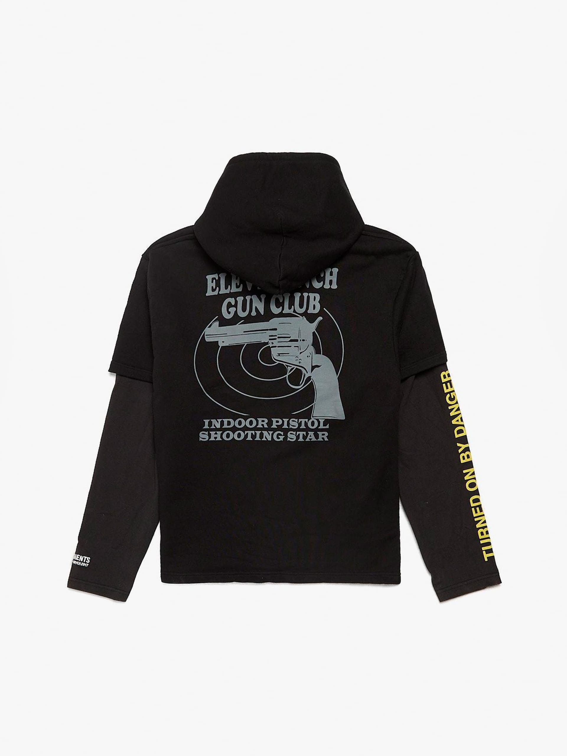 Vetements Black Gun Club Printed Cotton Hoodie