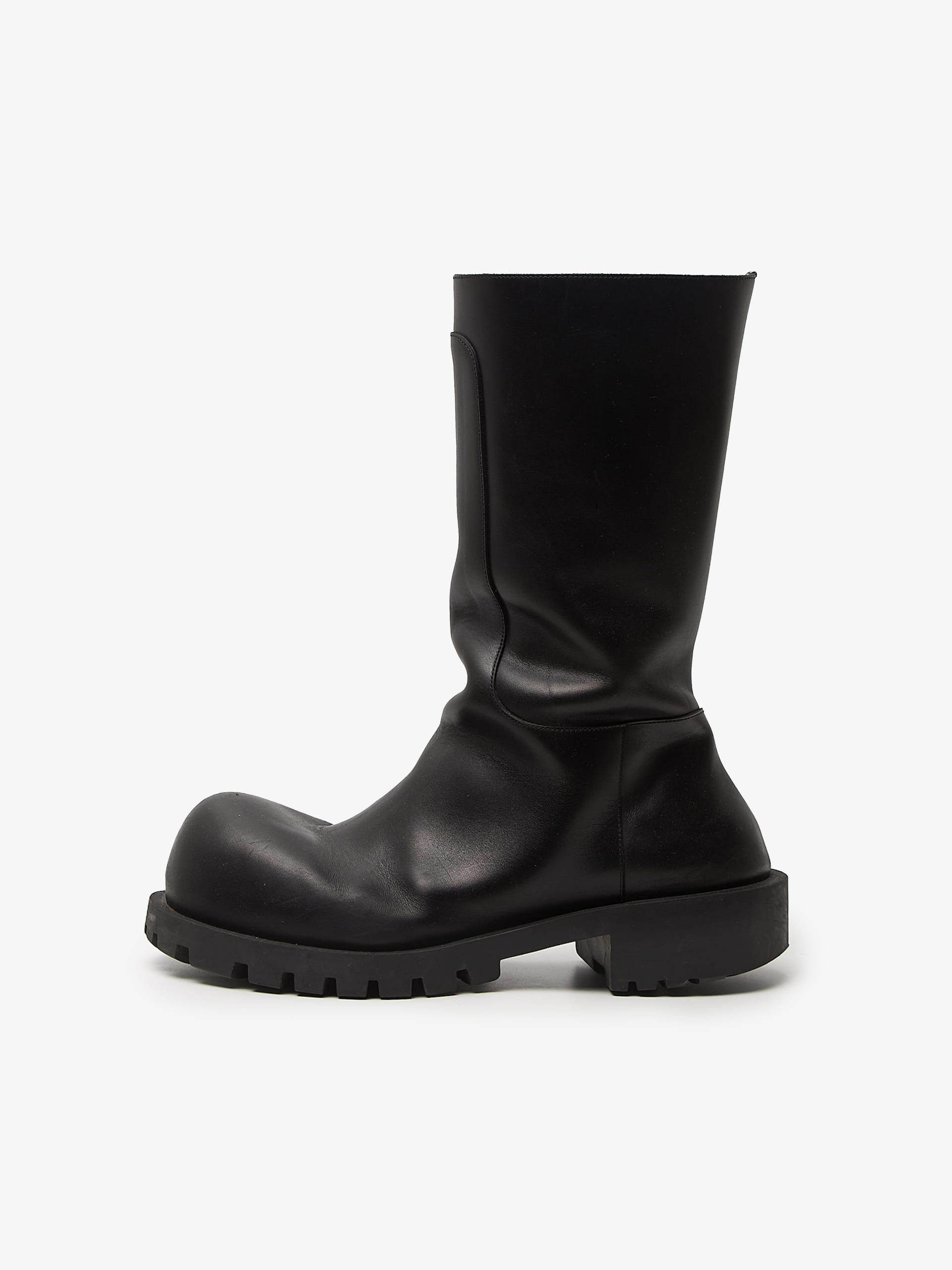 Balenciaga Black Hummer Leather High Boots