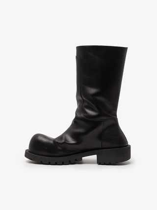 Balenciaga Black Hummer Leather High Boots