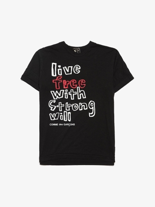 ★人気★【Project G/R】★Over-Head Slogan T-Shirt★Black★ PROJECT G/R - OVER-HEAD SLOGAN T-SHIRT | HBX - Globally