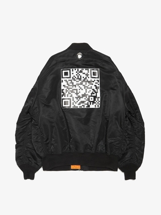 Vetements Black Genetically Modified Printed Polyamide Downjacket