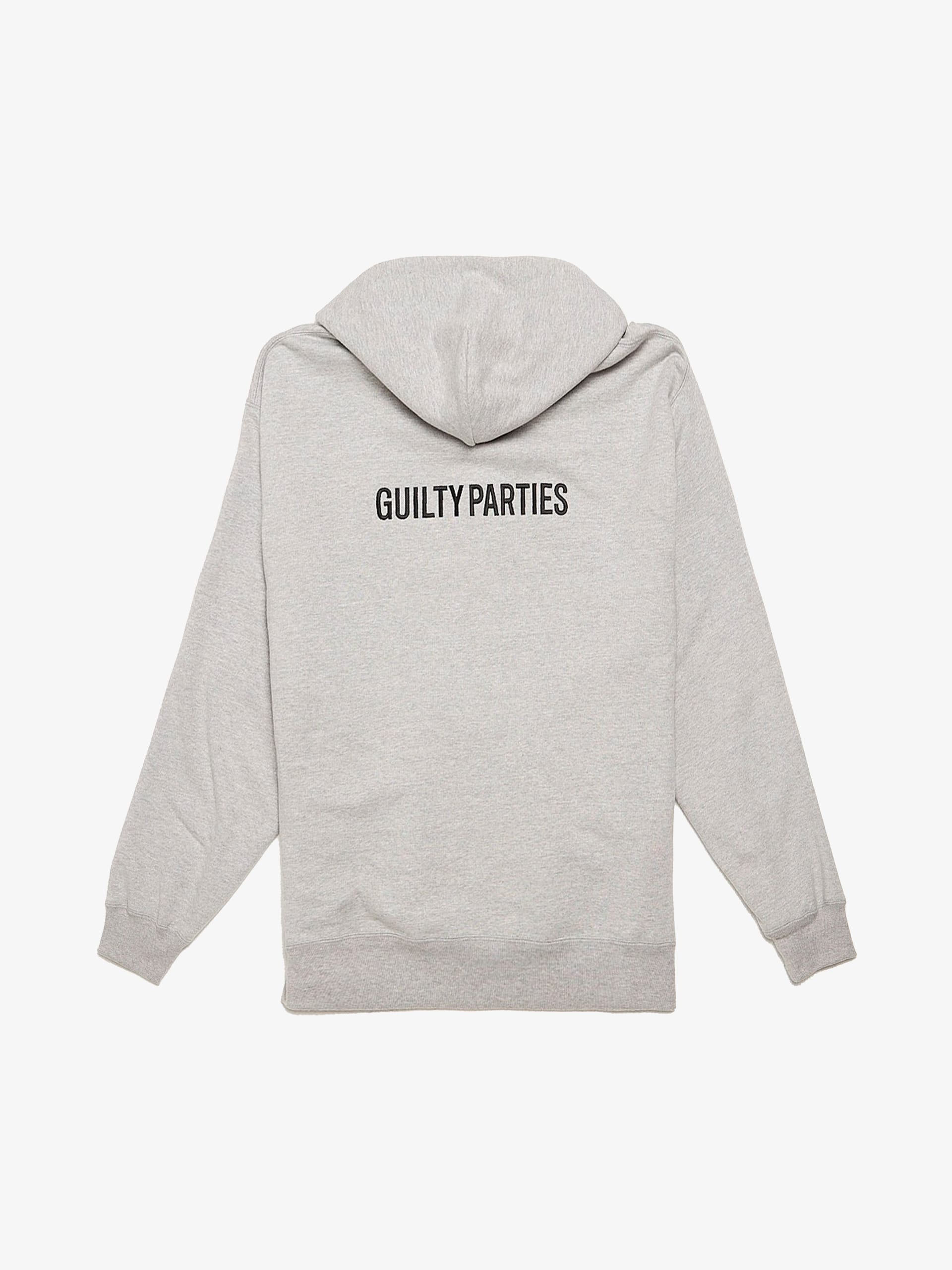 Guilty Parties Gray Wacko Maria Embroidered Cotton Hoodie