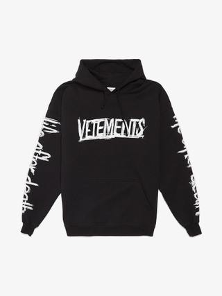 vetements VETEMENTS BFRND ロンT Vetements BFRND-printed Longsleeve Top - Black | Garmentory