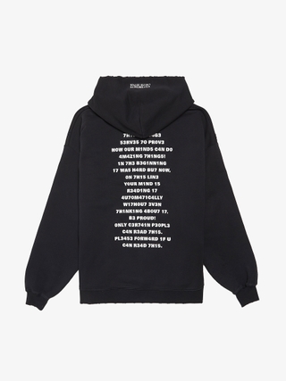 Vetements Motorhead パーカー ユニセックス Vetements Black Motorhead Patched Cotton Hoodie