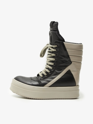 Rick Owens Drkshdw Black Double Bumper High Sneakers