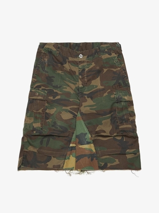 Project GR Layered Skirt Camo Cargo Shorts