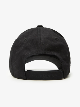 Vetements Black Securite Embossed Cotton Cap
