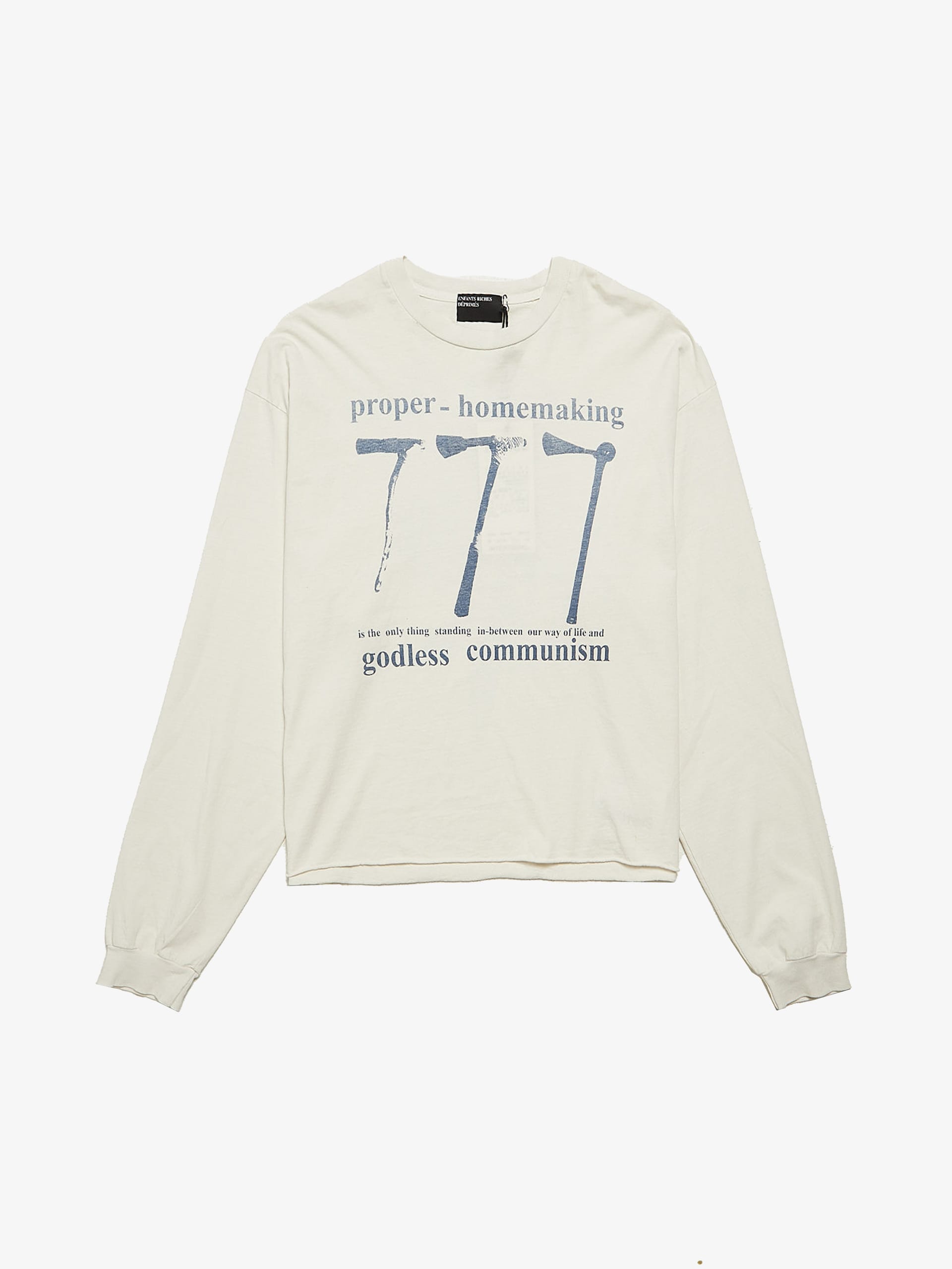 Enfants Riches Deprimes White Proper - Homemaking Printed Cotton 