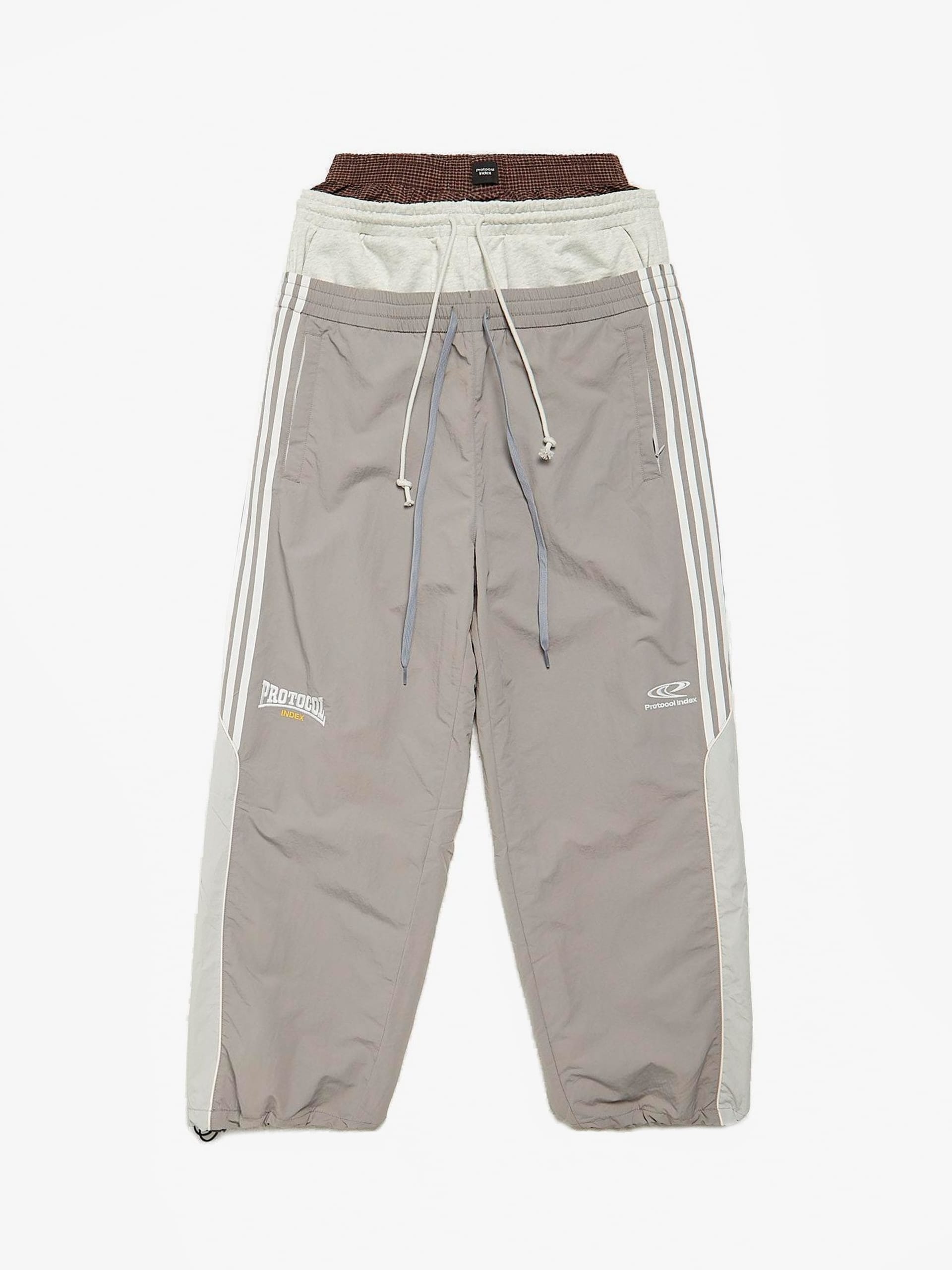 Protocol Index 3 Layered Track Pants Grey
