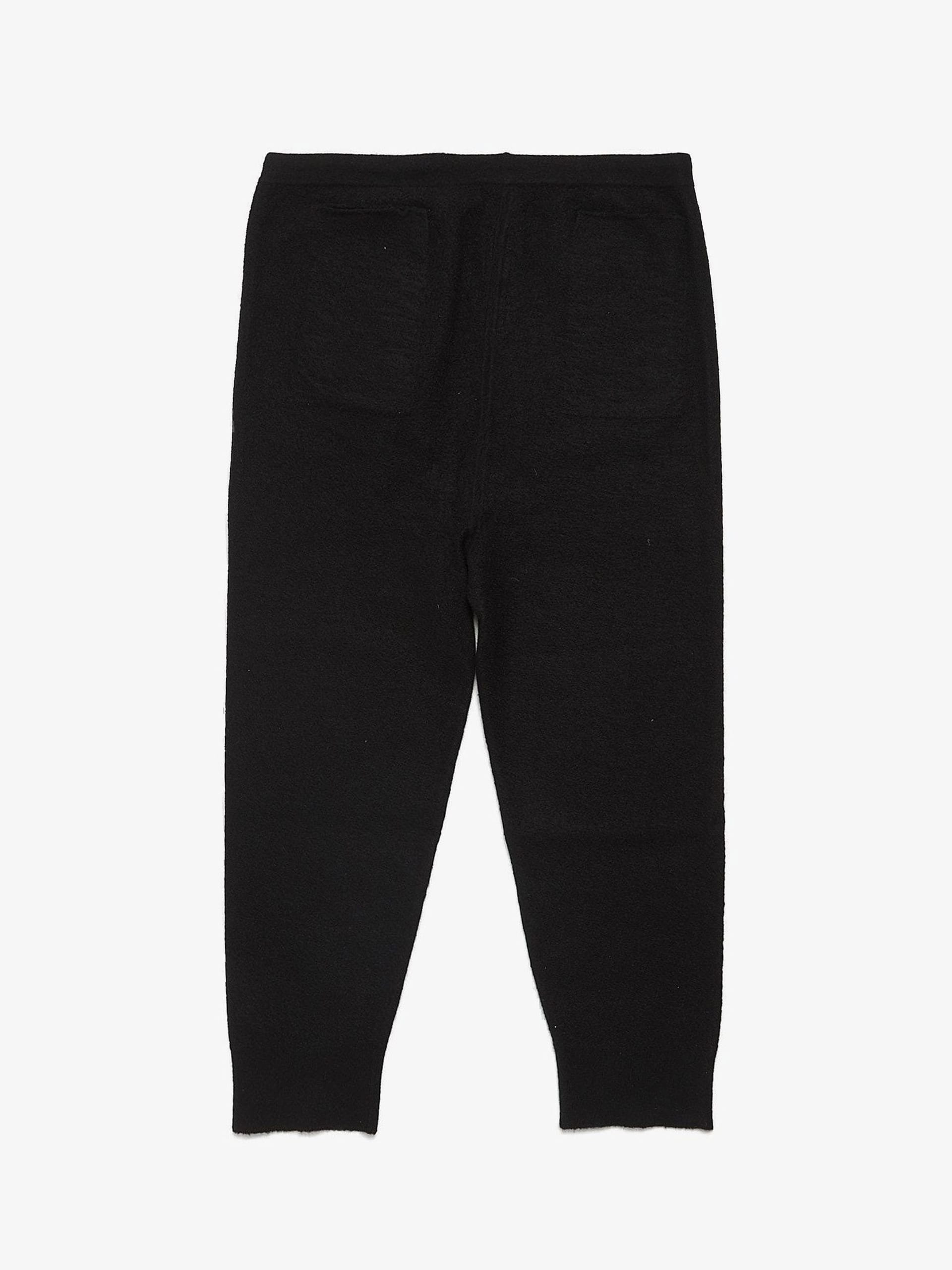 Rick Owens Black Lido SS24 Track Cashmere Pants