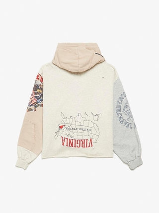 Protocol Index Buttivore Zip Hoodie White Melange