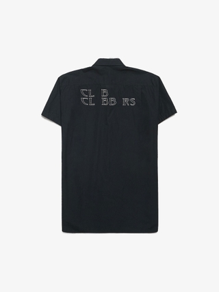 Mowalola Black Tokyo 06 Logo Embroidered Cotton Polo