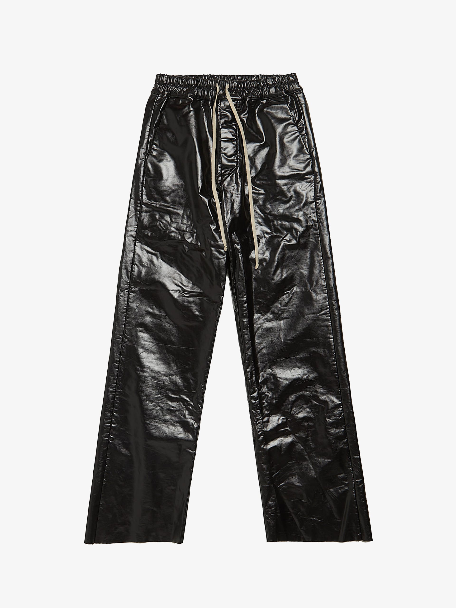 Rick Owens Drkshdw Black Dietrich Drawstring Polyurethane Pants