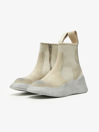 Rick Owens Black Beetle Turbo Cyclops Leather Chelsea Boots