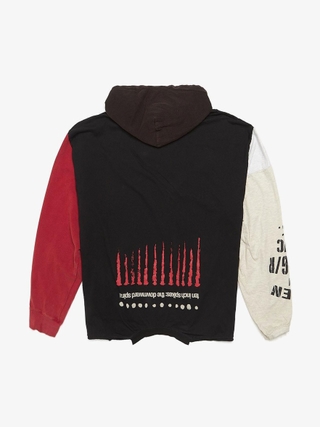 Takahiromiyashita The Soloist. Black Zipped Sleeve Cotton Hoodie