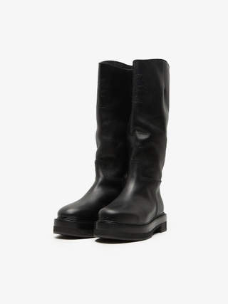 Rick Owens Drkshdw Black Abstract Beetle Chelsea Boots