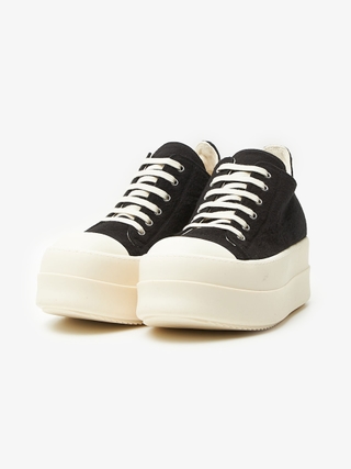 Rick Owens Drkshdw Faux Fur High Abstract Sneakers
