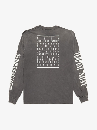 Saint Michael Gray Sex Pistols Logo Printed Dirty Distressed Boxy